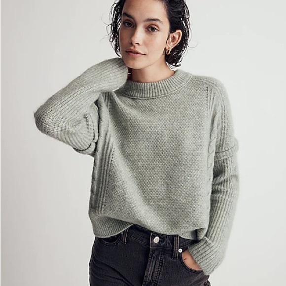 NWT Madewell Cable Havener Pullover Sweater - Picture 1 of 5
